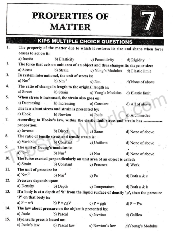 Chapter 7 Physics Class 9 Pdf